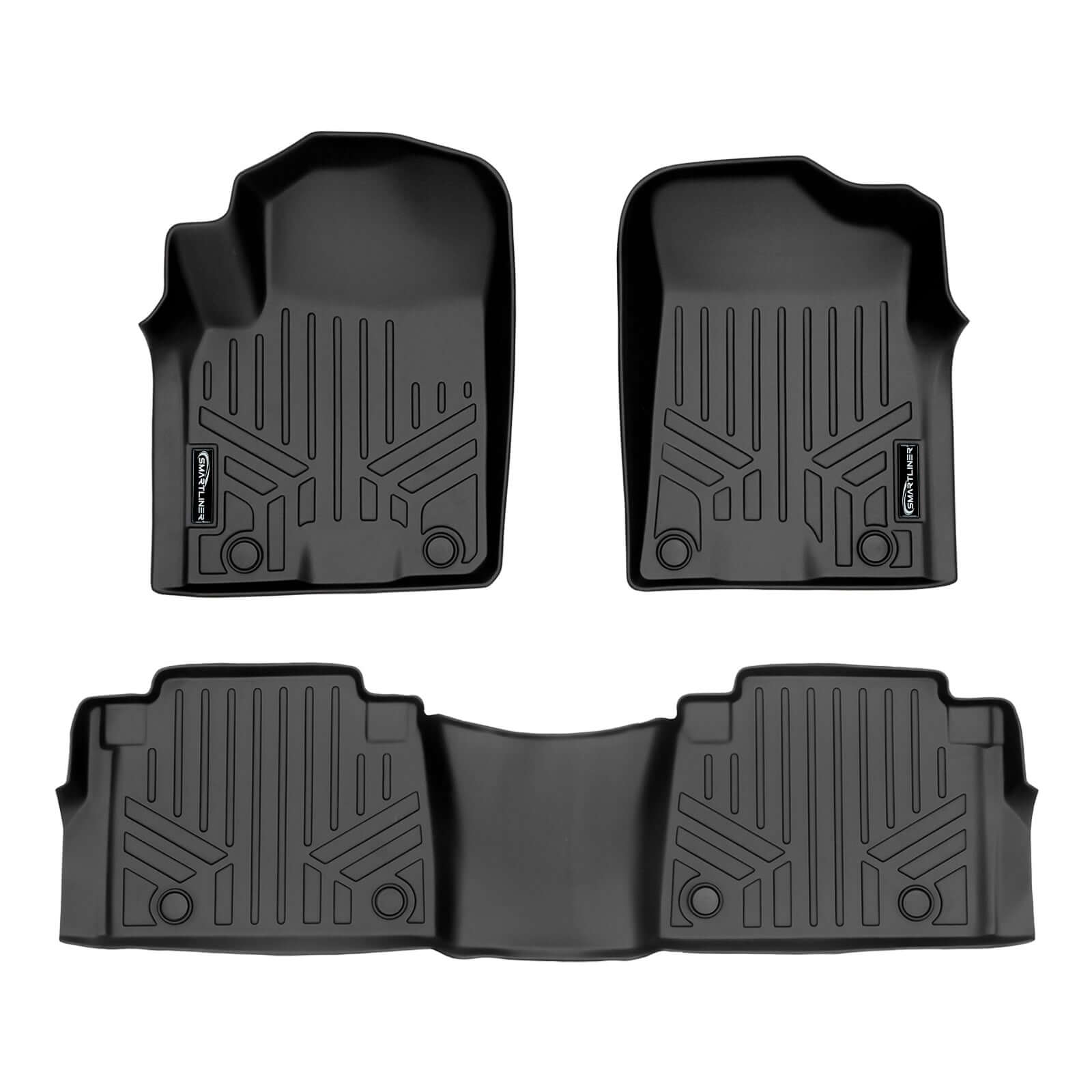 SMARTLINER Custom Fit Floor Liners For 2019-2024 Infiniti QX80/ 2019-2024 Nissan Armada With Bucket Seats & Center Console Only