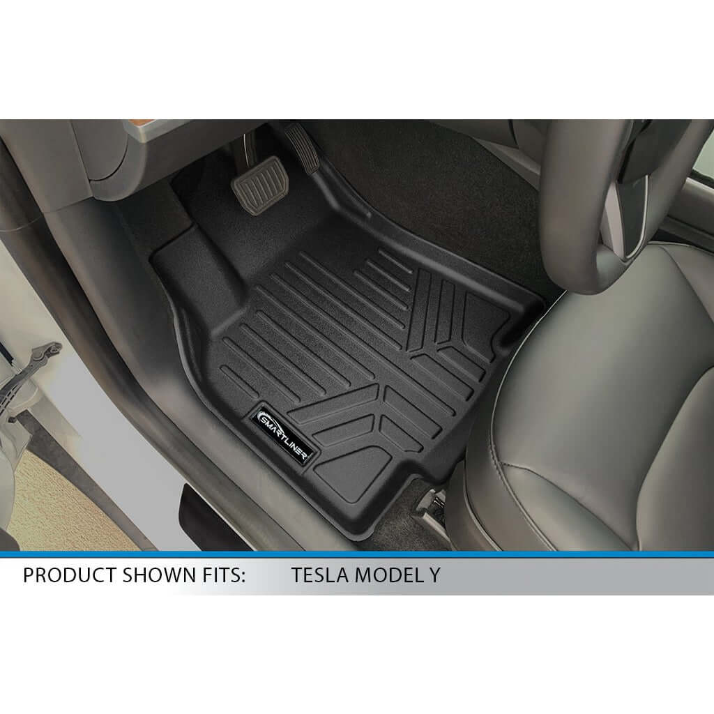 SMARTLINER Custom Fit Floor Liners For 2020-2024 Tesla Model Y (5 Passenger)