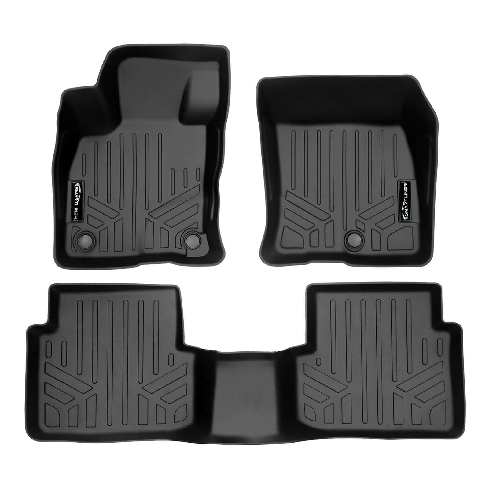 SMARTLINER Custom Fit Floor Liners For 2021-2024 Ford Bronco Sport W/O Rear Bump