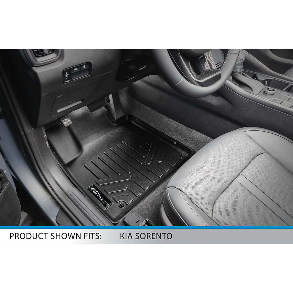 SMARTLINER Custom Fit Floor Liners For 2021-2024 Kia Sorento (with 2nd Row Bucket Seats and NO Center Console