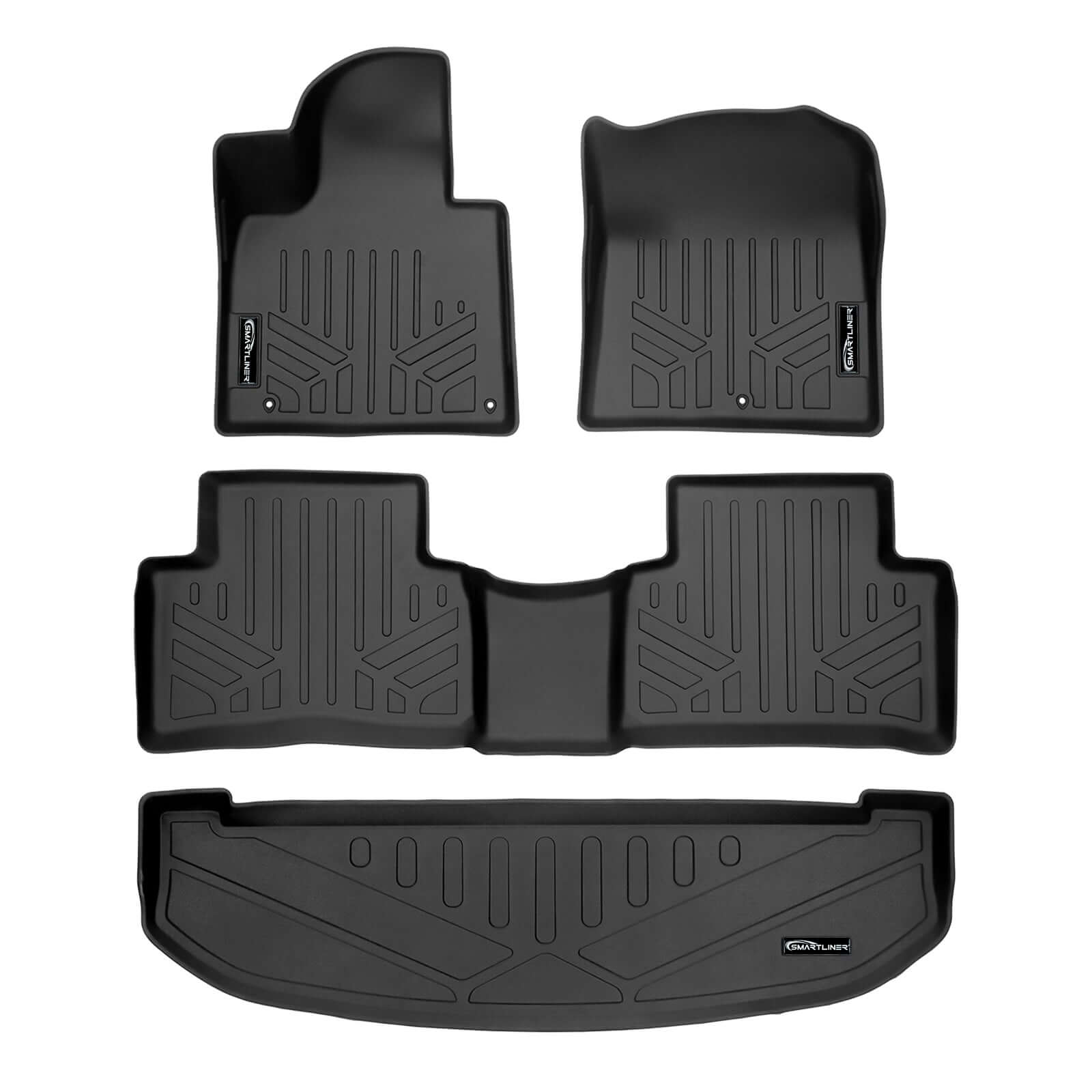 SMARTLINER Custom Fit Floor Liners For 2021-2024 Kia Sorento (with 2nd Row Bench Seat)