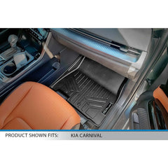 SMARTLINER Custom Fit Floor Liners For 2022-2025 Kia Carnival (7 Passenger Models Without 2nd Row VIP Seats)