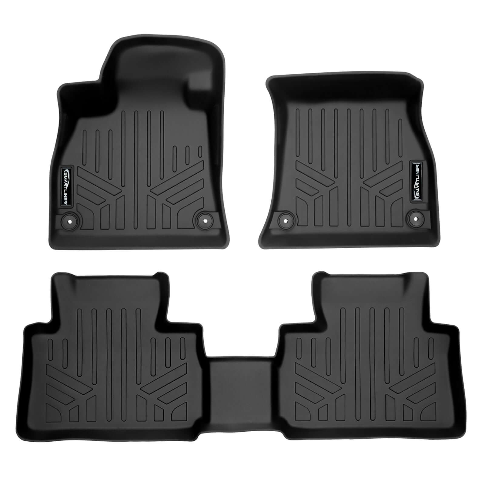 SMARTLINER Custom Fit Floor Liners For 2019-2024 Audi E-Tron / E-Tron Sportback (without 2nd Row Retention)