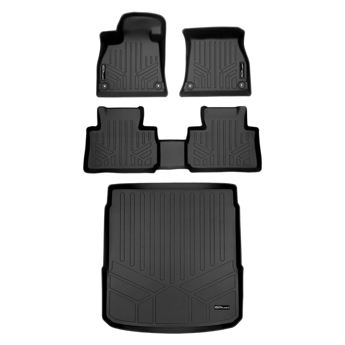 SMARTLINER Custom Fit Floor Liners For 2019-2024 Audi E-Tron / E-Tron Sportback (without 2nd Row Retention)