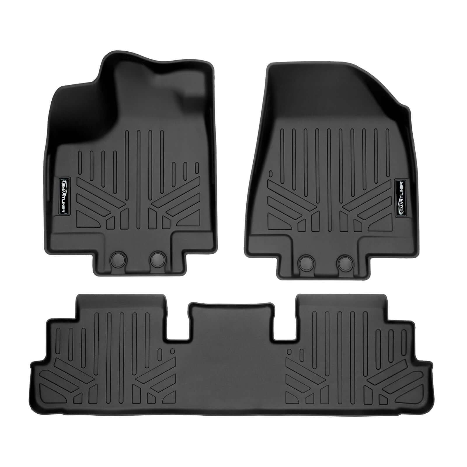 SMARTLINER Custom Fit Floor Liners For 2022-2024 Nissan Pathfinder (8 Passenger)