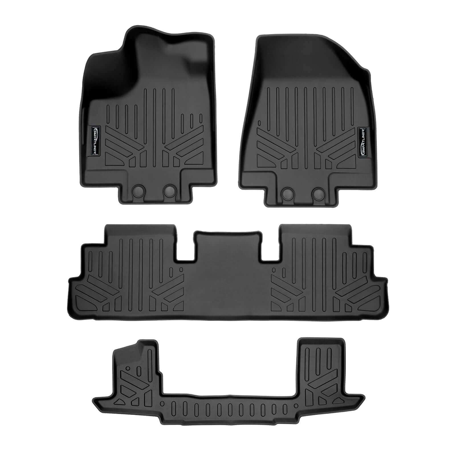 SMARTLINER Custom Fit Floor Liners For 2022-2024 Infiniti QX60 (6 Passenger)