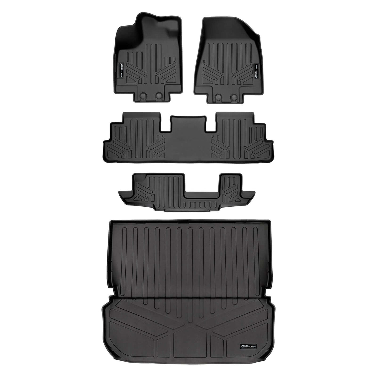 SMARTLINER Custom Fit Floor Liners For 2022-2025 Infiniti QX60 (7 Passenger)