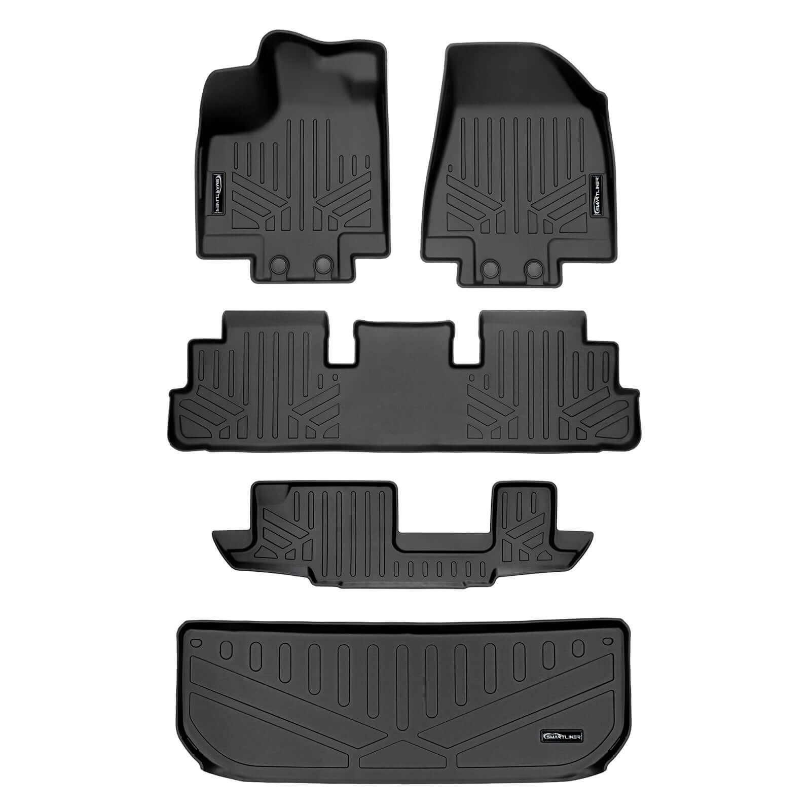 SMARTLINER Custom Fit Floor Liners For 2022-2025 Infiniti QX60 (7 Passenger)