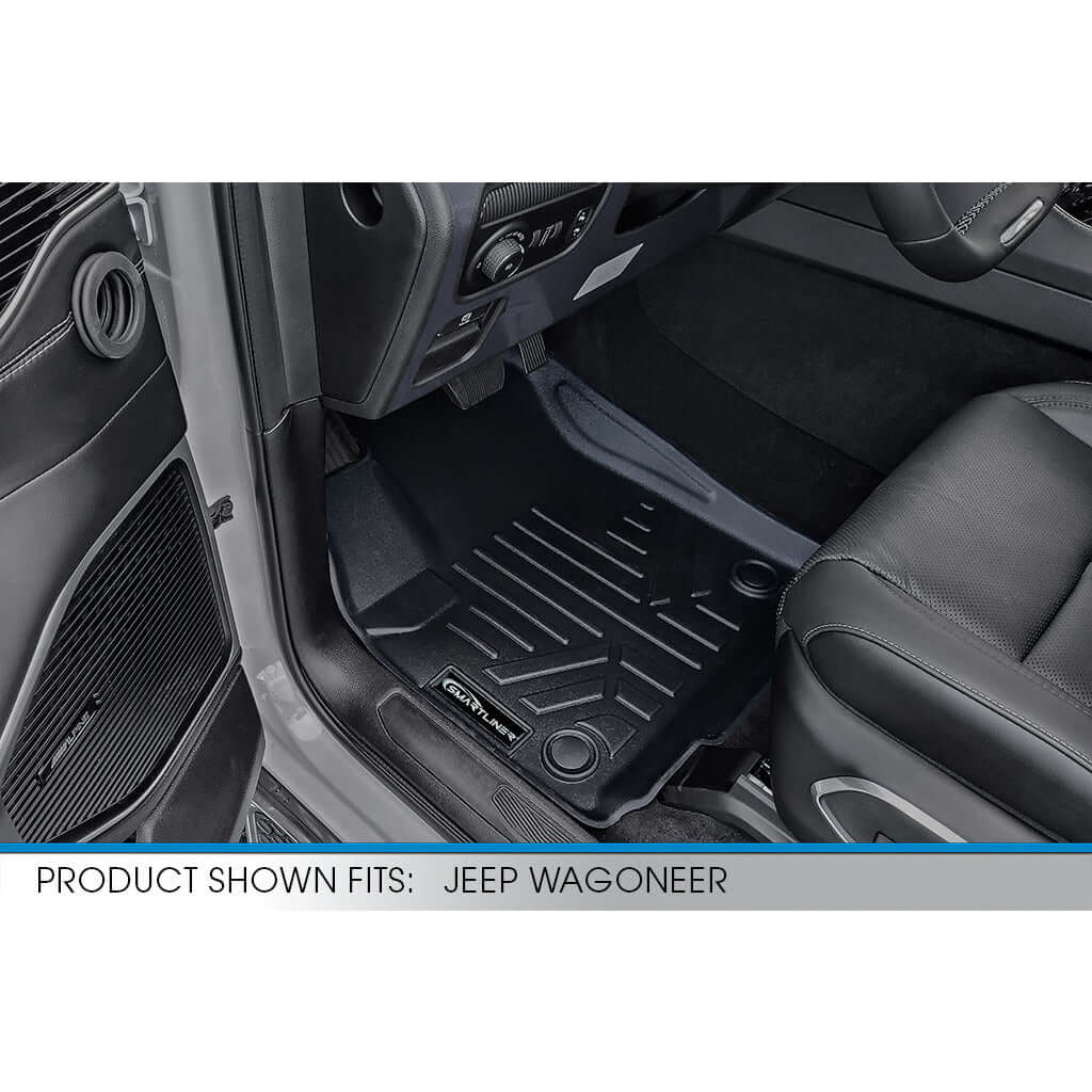 SMARTLINER Custom Fit Floor Liners For 2022-2024 Jeep Grand Wagoneer (8 Passenger Model)