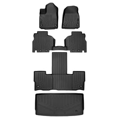 SMARTLINER Custom Fit Floor Liners For 2022-2024 Jeep Wagoneer (7 Passenger Model)