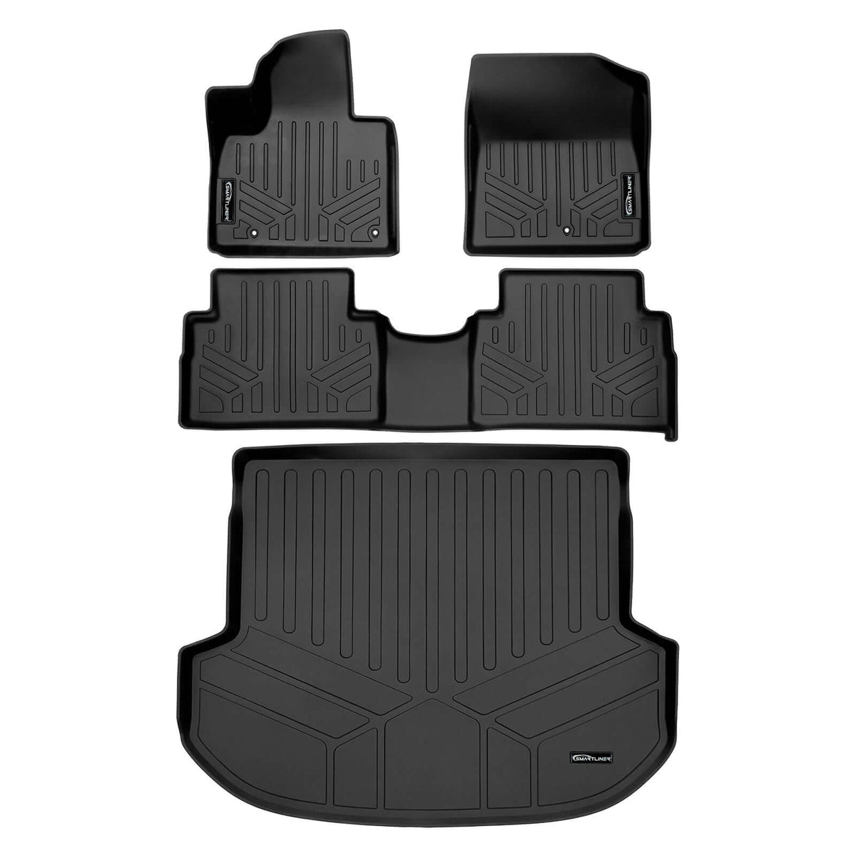 SMARTLINER Custom Fit Floor Liners For 2021-2023 Hyundai Santa Fe (Only Fits Hybrid Models)