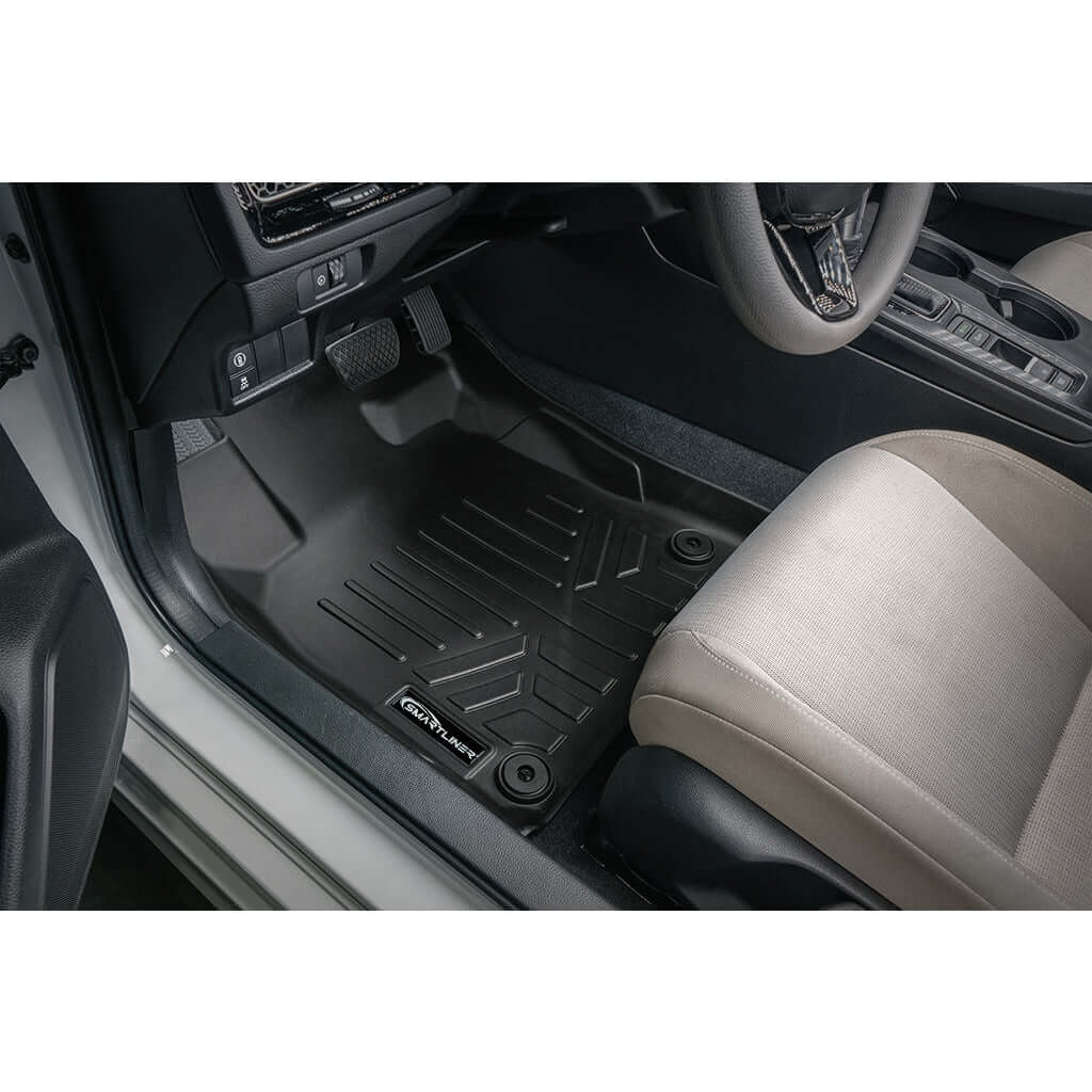 SMARTLINER Custom Fit Floor Liners For 2022-2025 Honda Civic Sedan with 2nd Row USB Ports