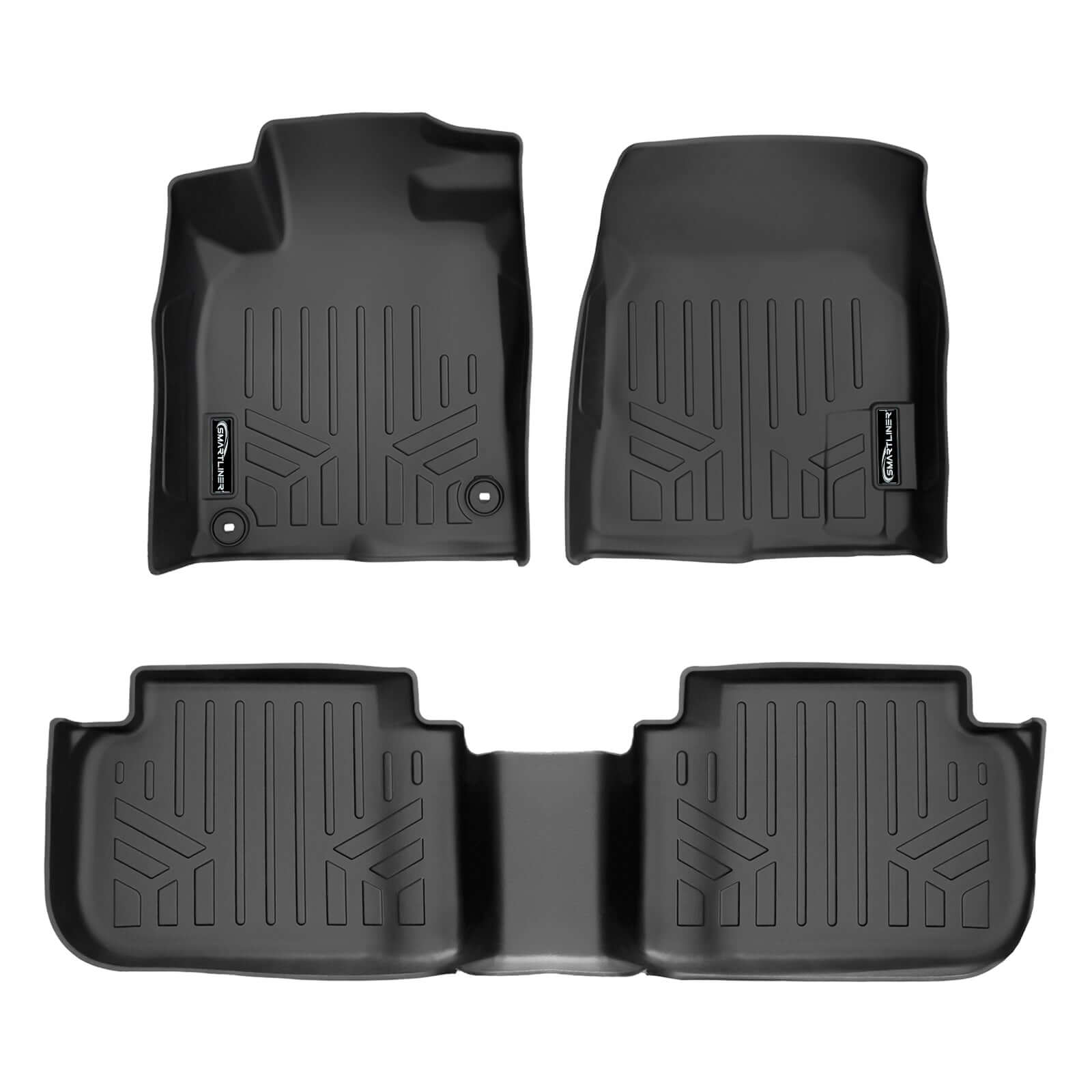 SMARTLINER Custom Fit Floor Liners For 2022-2025 Honda Civic Hatchback/2023-2025 Civic Type R w/o 2nd Row USB Ports