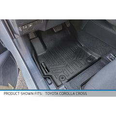 SMARTLINER Custom Fit Floor Liners For 2022-2024 Toyota Corolla Cross (Fits FWD and AWD)