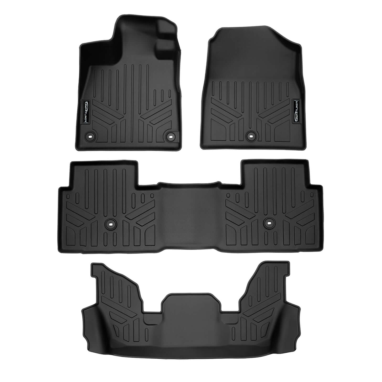 SMARTLINER Custom Fit Floor Liners For 2023-2025 Honda Pilot