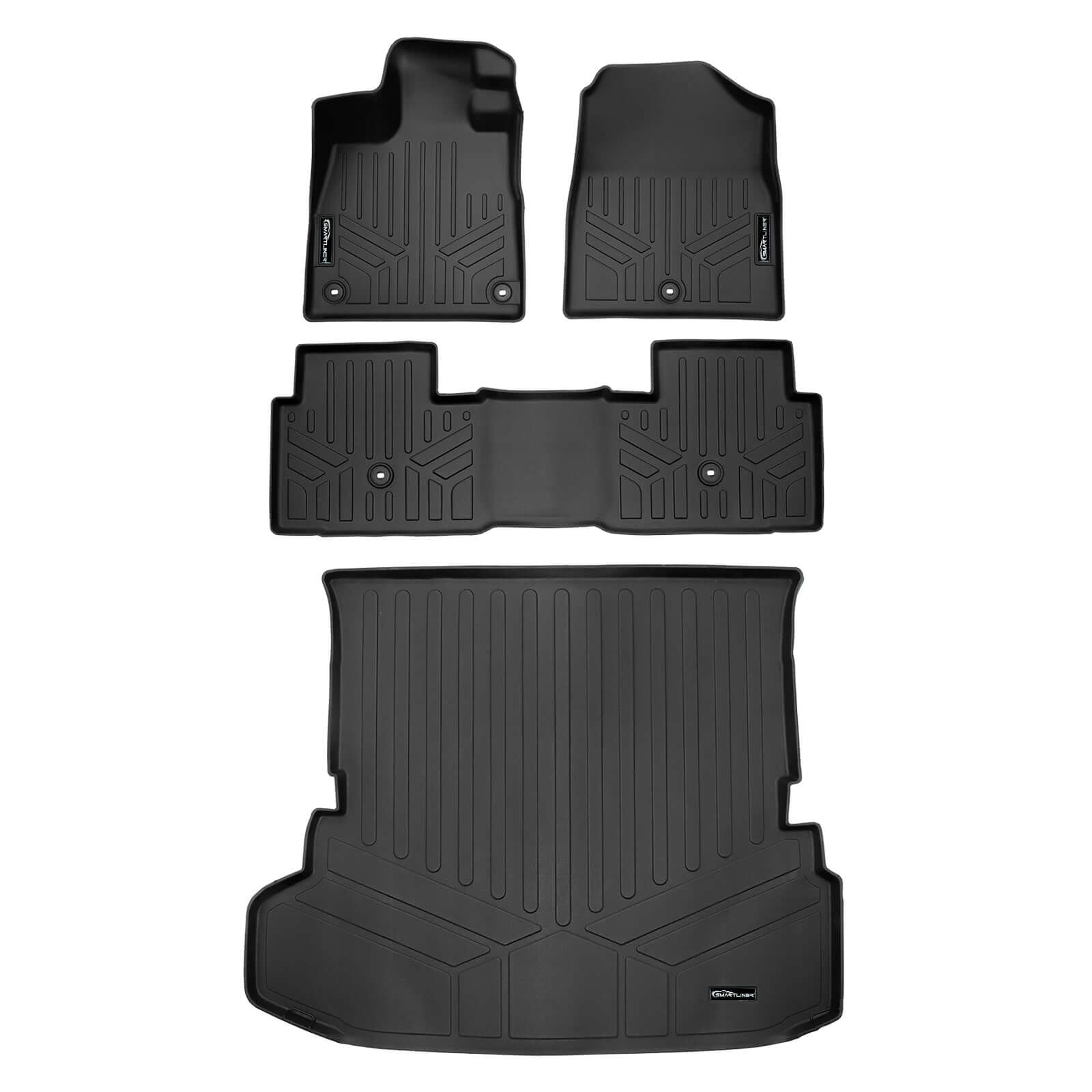 SMARTLINER Custom Fit Floor Liners For 2023-2025 Honda Pilot