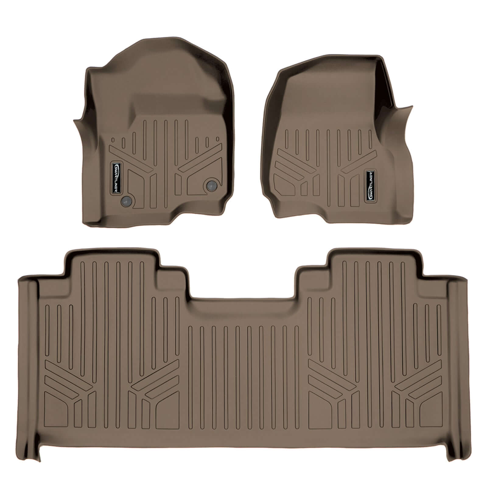 SMARTLINER Custom Fit Floor Liners For 2017-2024 Ford F-250/F-350 SuperCab with 1st Row Bucket Seats