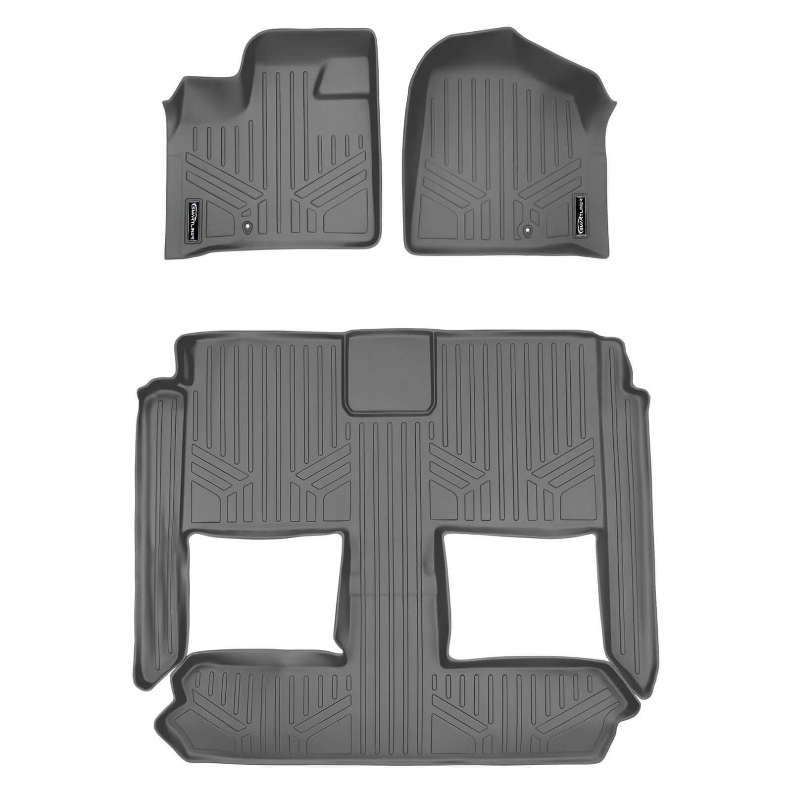 SMARTLINER Custom Fit Floor Liners For 2008 2020 Caravan/Town & Country (Stow'n Go Only)