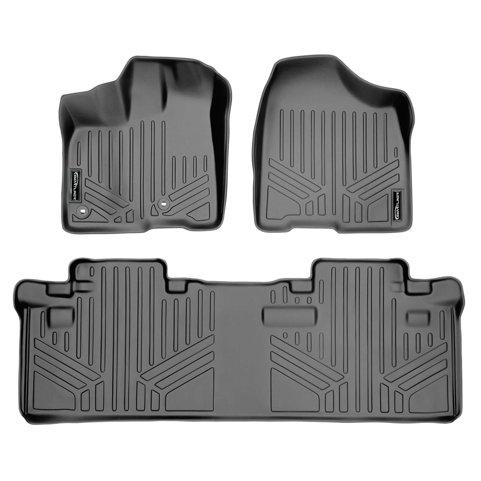 SMARTLINER Custom Fit Floor Liners For 2013-2020 Toyota Sienna (8 Passenger Model)