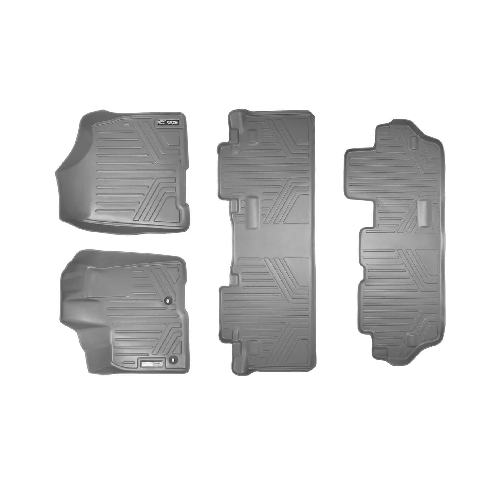 SMARTLINER Custom Fit Floor Liners For 2013-2020 Toyota Sienna (8 Passenger Model)