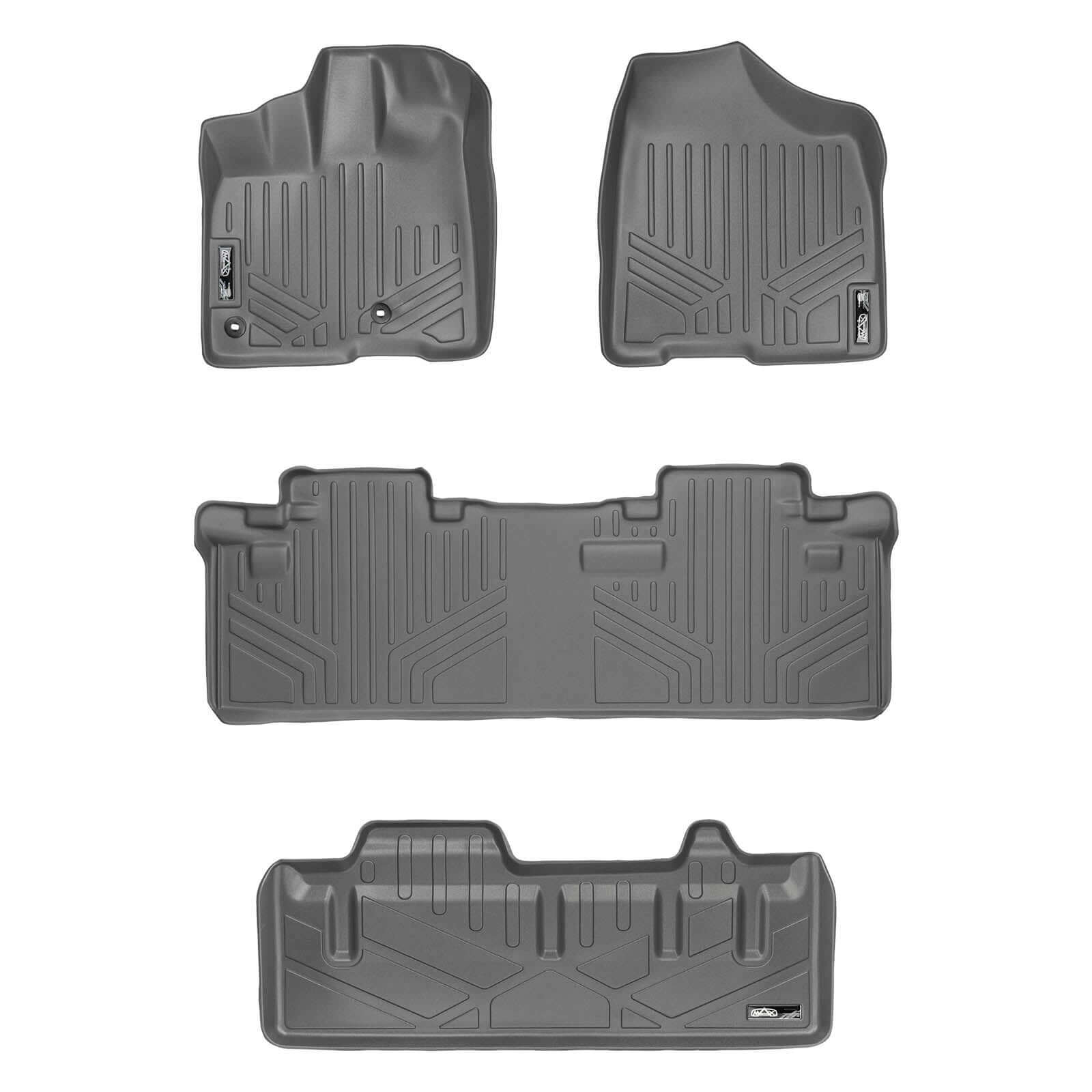 SMARTLINER Custom Fit Floor Liners For 2013-2020 Toyota Sienna (8 Passenger Model)