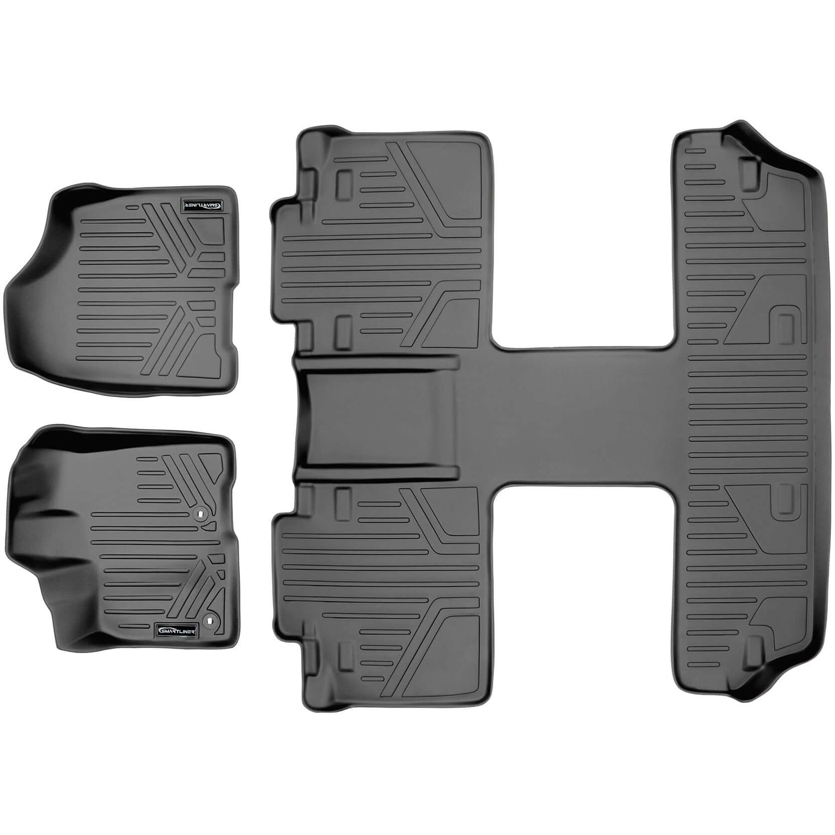 Smart Trim™ Custom Fit Floor Liners For 2013 2020 Toyota Sienna 7 Passenger Model