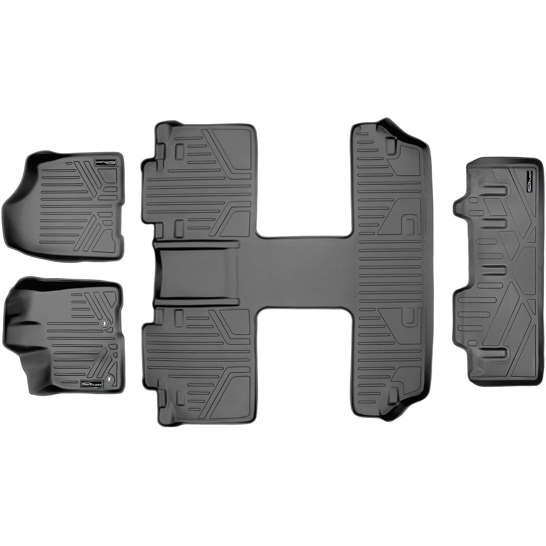 Smart Trim™ Custom Fit Floor Liners For 2013 2020 Toyota Sienna 7 Passenger Model