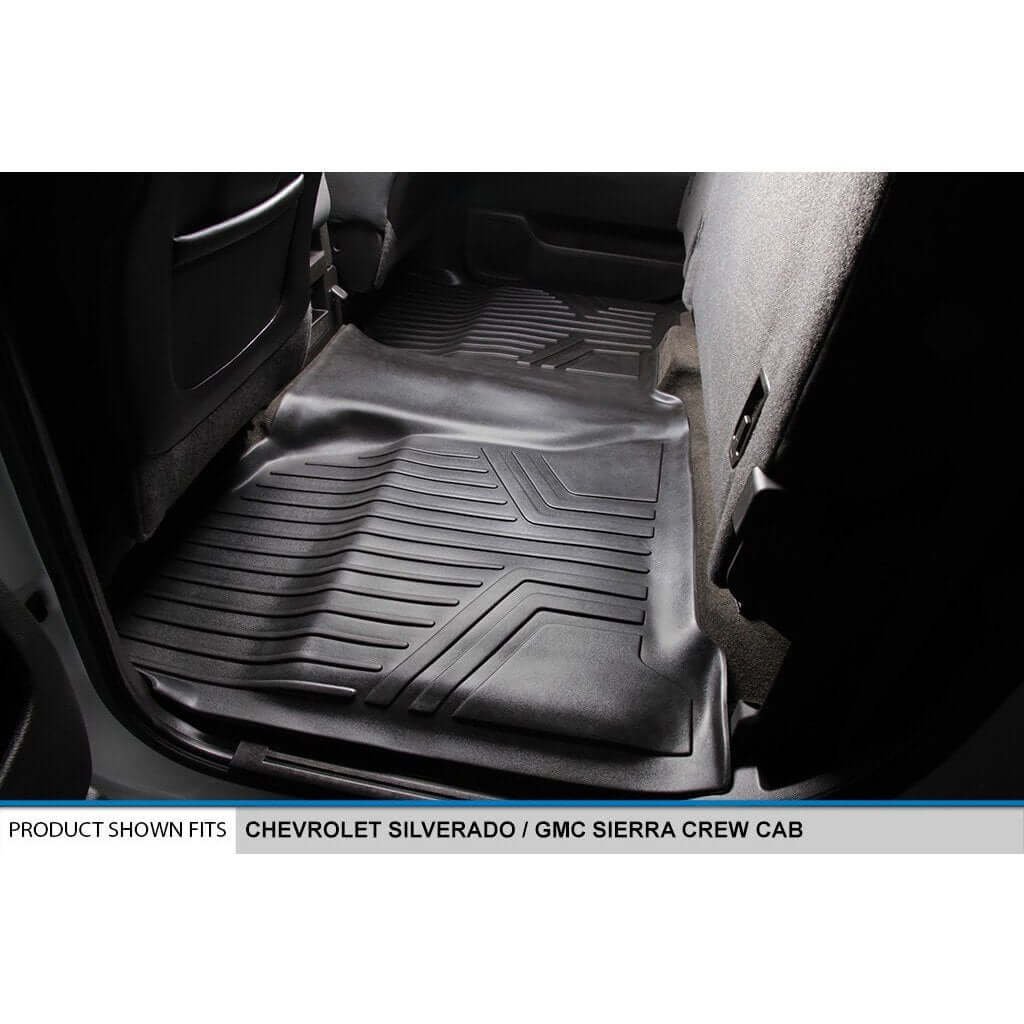 SMARTLINER Smart Coverage™ Custom Fit Floor Liners For Crew Cab 2014-2018 Silverado/Sierra 1500 - 2015-2021 2500/3500 HD