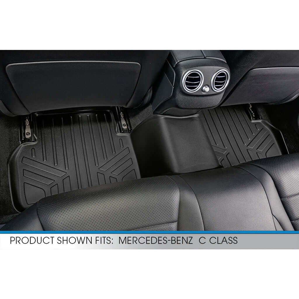 SMARTLINER Custom Fit Floor Liners For 2015-2021 Mercedes Benz C Class Sedan (No Hybrid Models)