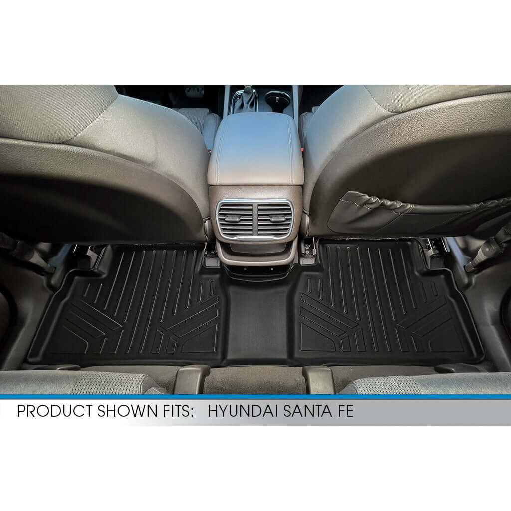 SMARTLINER Custom Fit Floor Liners For 2019-2020 Hyundai Santa Fe (5 Passenger Models)