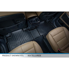 SMARTLINER Custom Fit Floor Liners For 2020-2024 Kia Telluride with 2nd Row Bench Seat