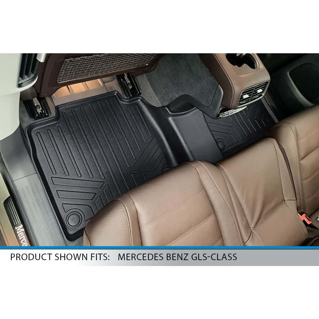 SMARTLINER Custom Fit Floor Liners For 2020-2024 Mercedes-Benz GLS-Class 7 Passenger With 2nd Row Bench Seat