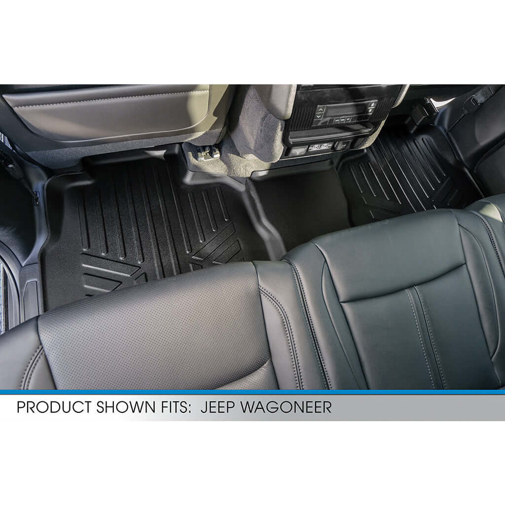 SMARTLINER Custom Fit Floor Liners For 2022-2024 Jeep Wagoneer (8 Passenger Model)