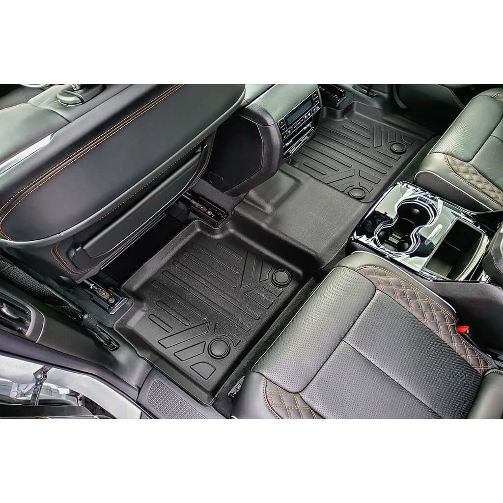 SMARTLINER Custom Fit Floor Liners For 2021-2024 Jeep Grand Cherokee L w/ 2nd Row Bucket Seats and center console