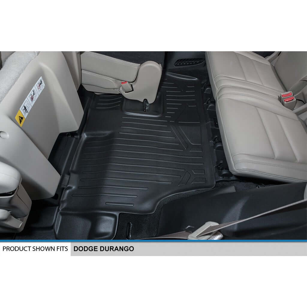 SMARTLINER Custom Fit for 2013-16 Durango with 1st Row Dual Floor Hooks & 2nd Row Bench Seat - Smartliner USA