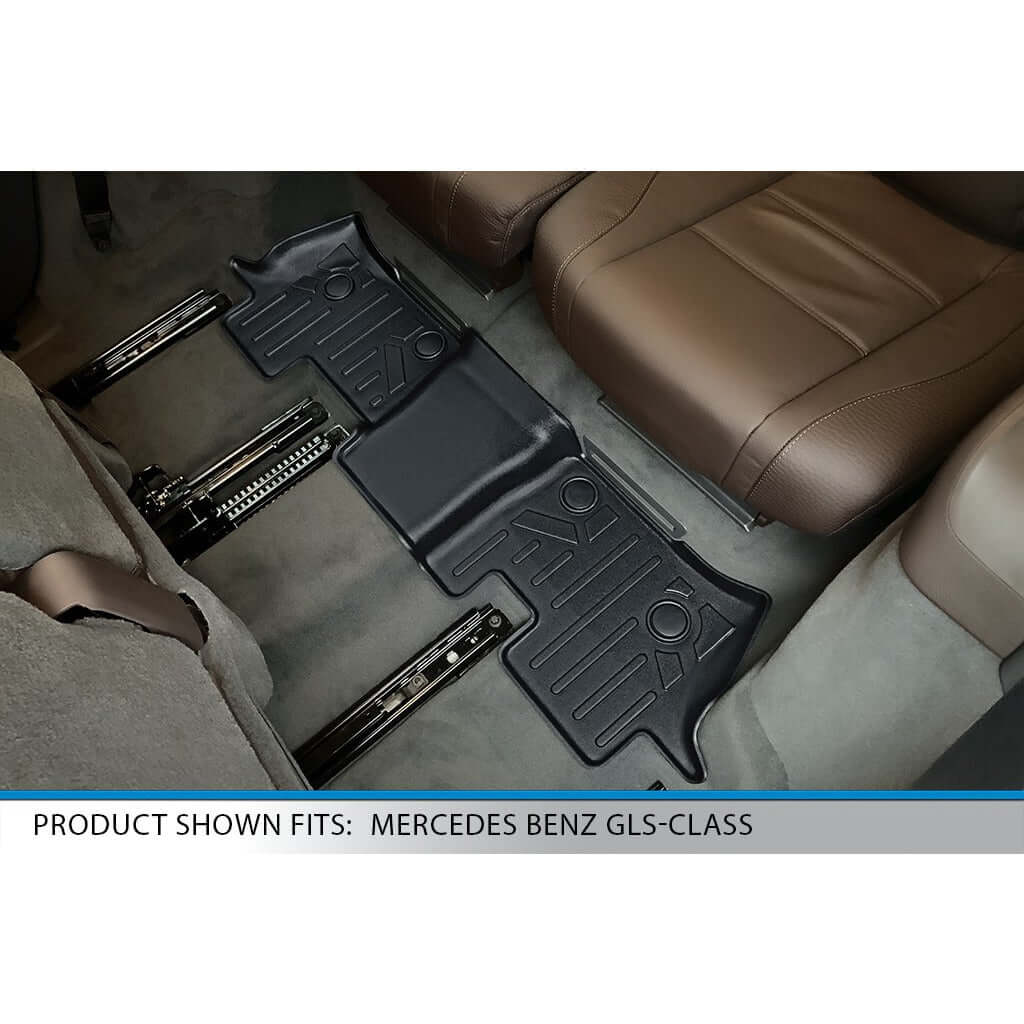 SMARTLINER Custom Fit Floor Liners For 2020-2024 Mercedes-Benz GLS-Class 7 Passenger With 2nd Row Bench Seat