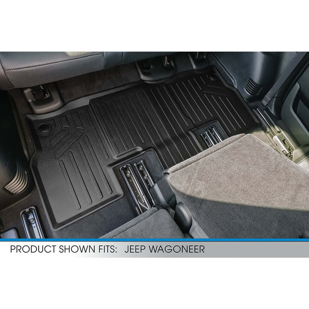 SMARTLINER Custom Fit Floor Liners For 2022-2024 Jeep Grand Wagoneer (8 Passenger Model)