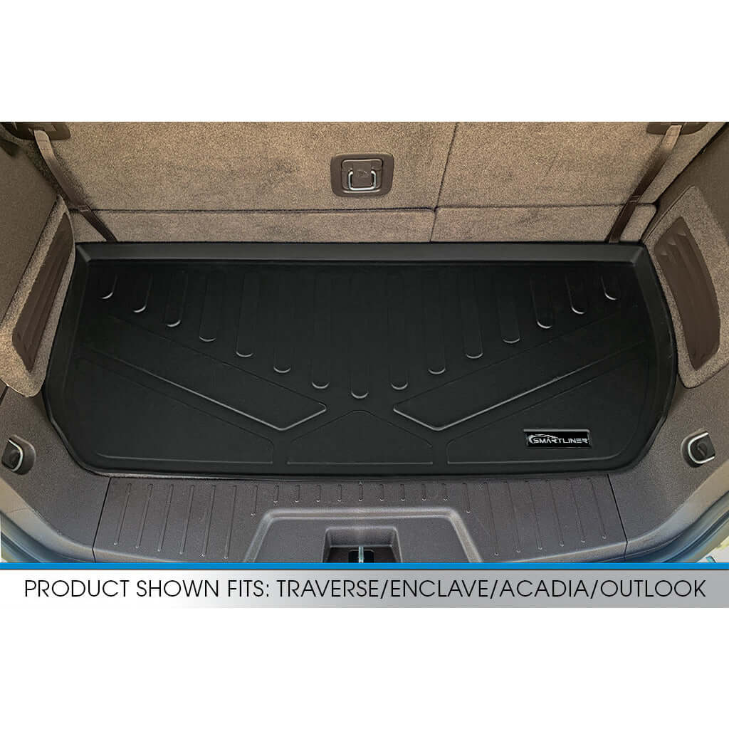 SMARTLINER Custom Fit Floor Liners For Traverse/Enclave/Acadia/Outlook (with 2nd Row Bench Seat)