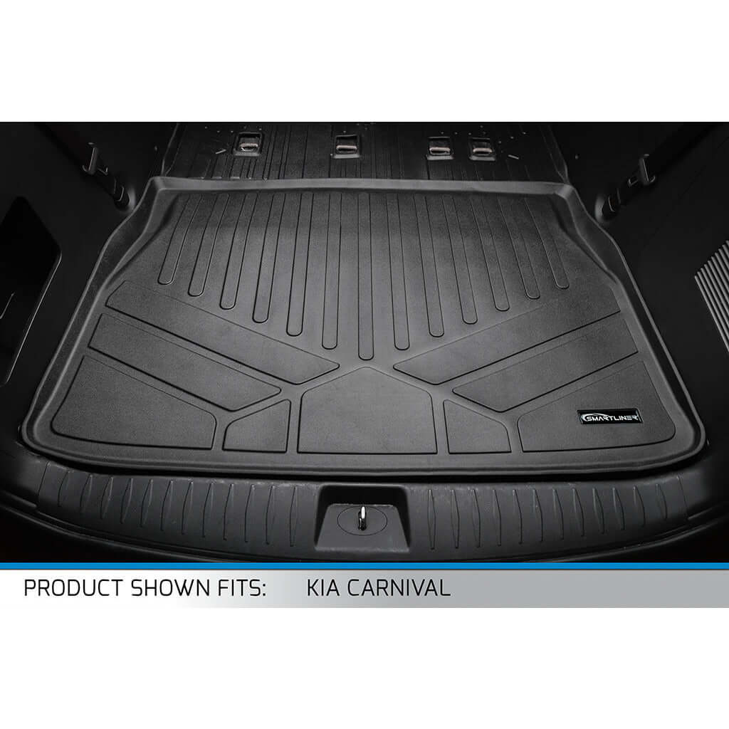 SMARTLINER Custom Fit Floor Liners For 2022-2025 Kia Carnival (7 Passenger Models With 2nd Row VIP Seats)