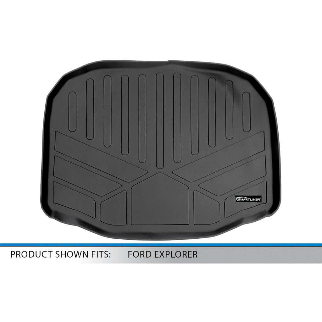 SMARTLINER Custom Fit Floor Liners For 2017-2019 Ford Explorer without 2nd Row Center Console