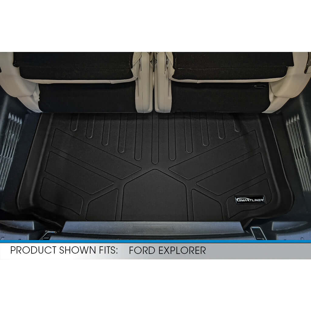 SMARTLINER Custom Fit Floor Liners For 2017-2019 Ford Explorer with 2nd Row Center Console