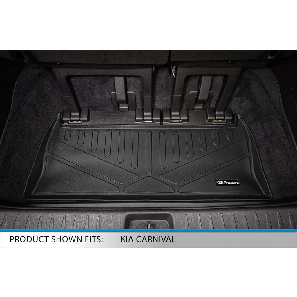 SMARTLINER Custom Fit Floor Liners For 2022-2025 Kia Carnival (7 Passenger Models With 2nd Row VIP Seats)