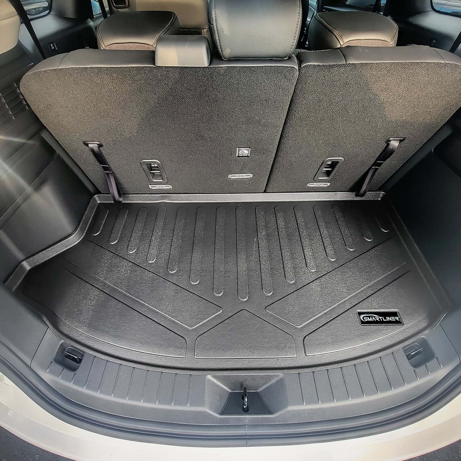 SMARTLINER Custom Fit Floor Liners For 2024 Mazda CX-90 Plug-In Hybrid (Only Fits 2nd Row Bucket Seats With No Center Console)