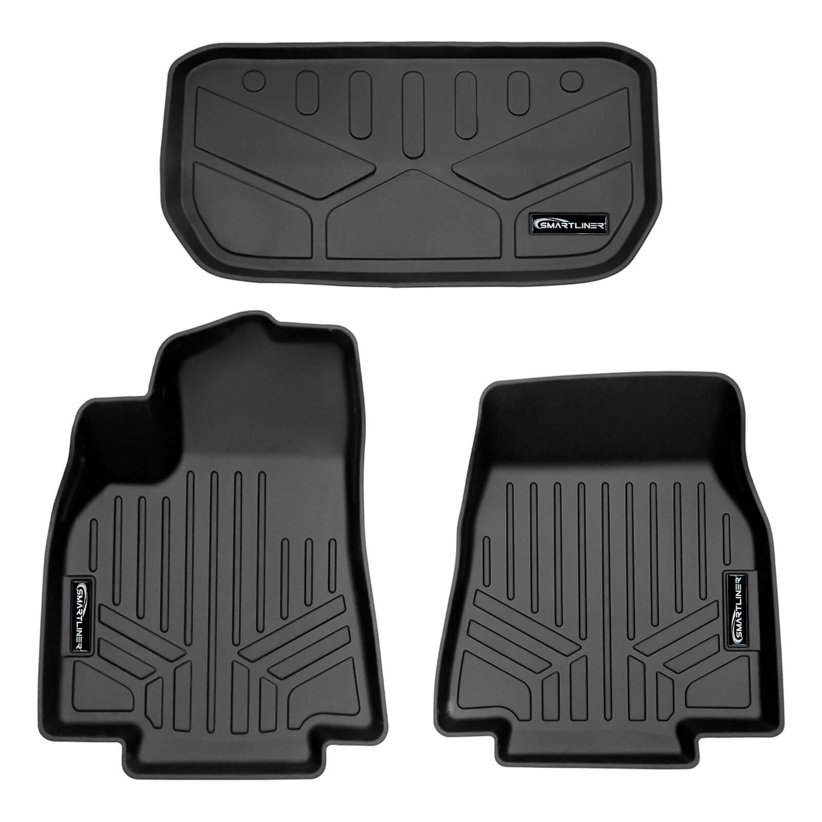 SMARTLINER Custom Fit Floor Liners For 2020-2024 Tesla Model Y (5 Passenger)